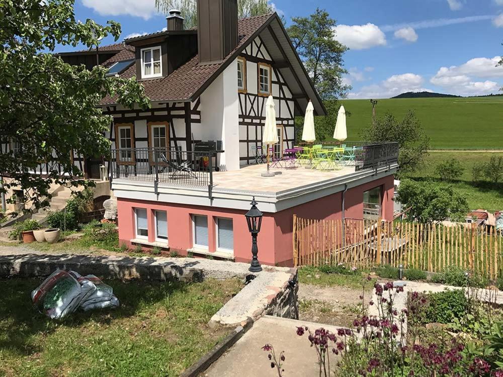Ferienwohnungen Grundmuehle Nordheim vor der Rhön Buitenkant foto
